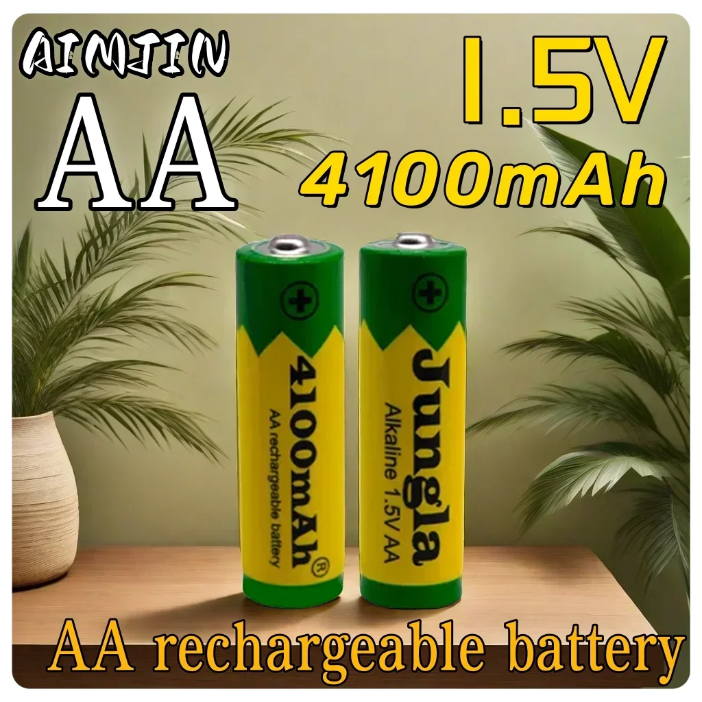 New AA 1.5V 4100mAh Alkaline Rechargeable Battery Suitable For MP3 RC Toys LED Flashligh