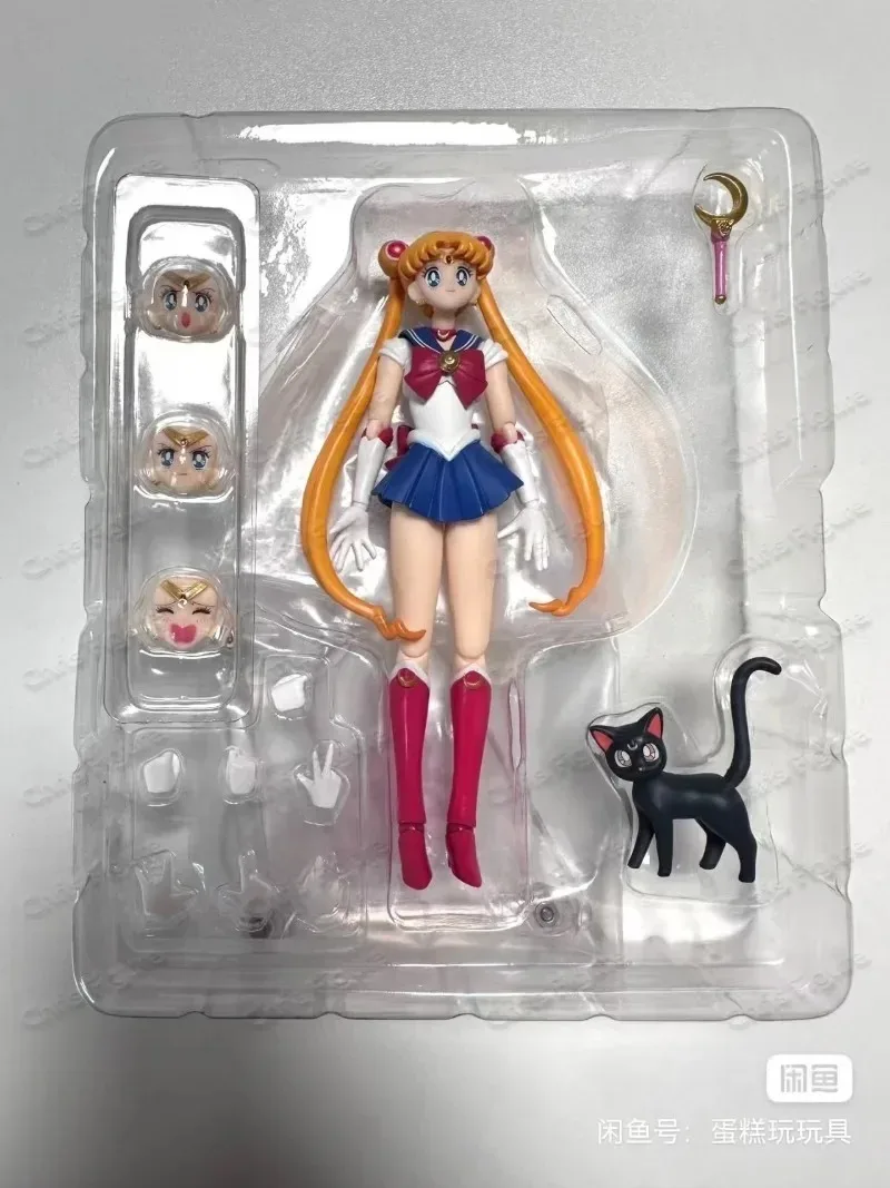 

In Stock Bandai Original Genuine Character Sailor Moon Model Kit SHF Sailor Moon Action Figure Collection Gift