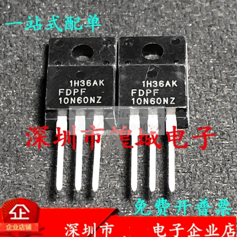 (5-20PCS) FDPF10N60NZ F 10N60 F 600V 10A MOS Field effect tube