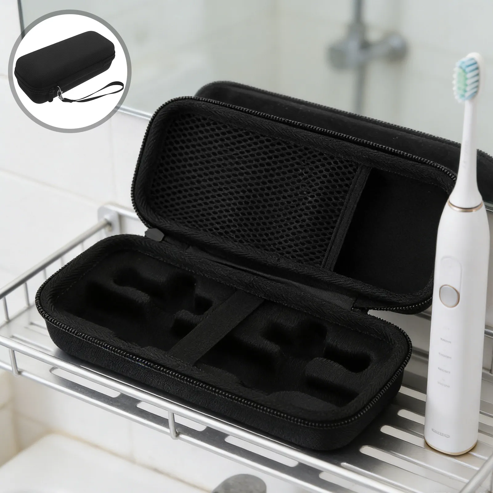 electric-toothbrush-travel-pouch-portable-hard-shell-case-with-mesh-organizer-pockets-for-1000-1500-2000-3000-pro