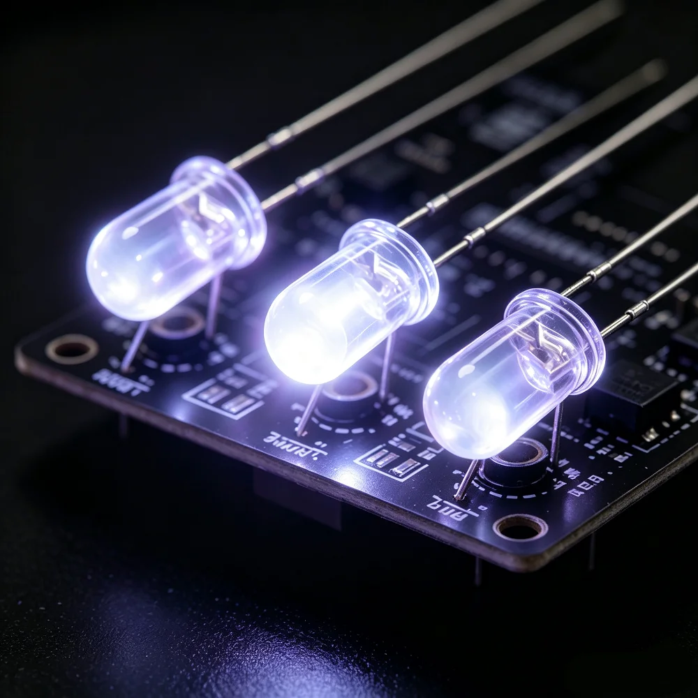 100Pcs 2pin Round UV LED Lamp Ultra Violet UV 5mm Purple 365nm Clear Purple light