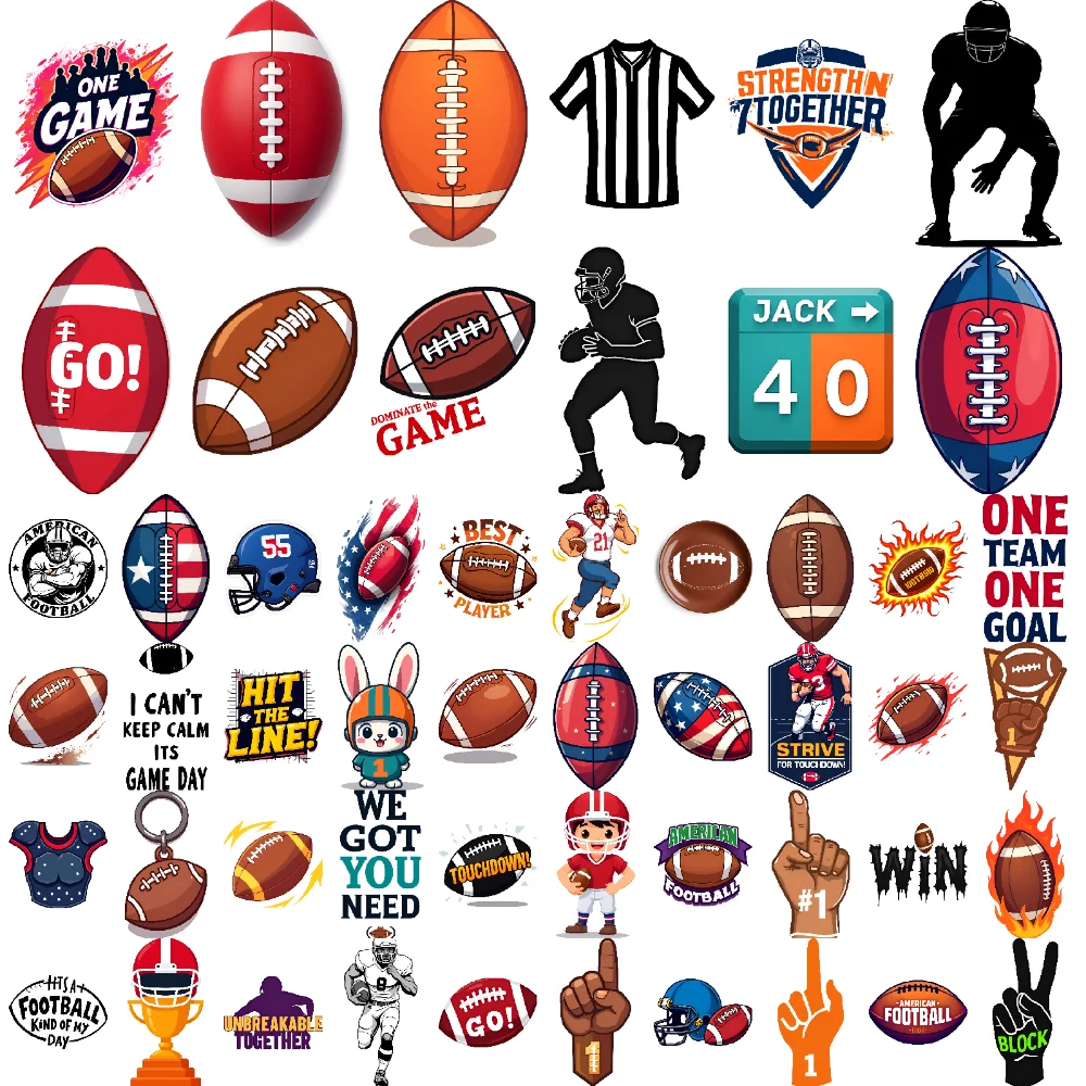 

54pcs Temporary Tattoo Football Stickers Waterproof Long-lasting Body Stickers Sport Stickers For Shoulders Arms