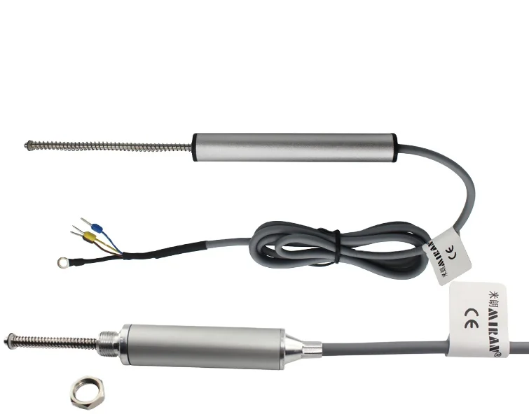 MIRAN Manufacyory High Precision Quality Self-resetting Displacement Linear Sensor KPM12R2-25mm  Thread Installation Type