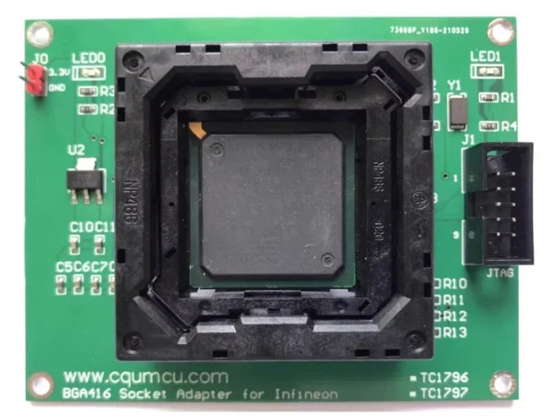 For Adapter programming socket Infineon TC17xx, TC2xx, 299 bare chip read/write burning and testing
