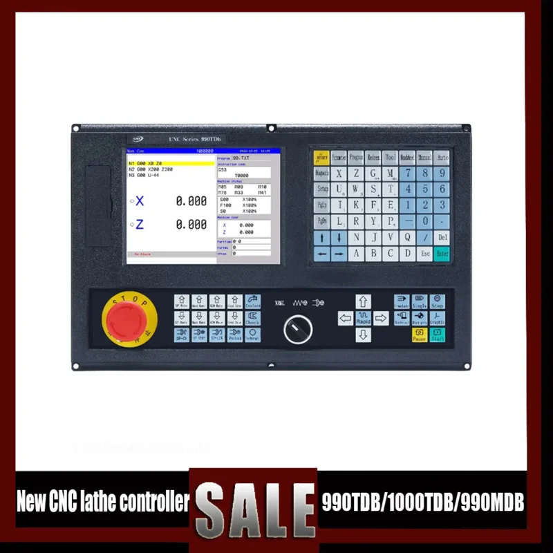 New 990Tdb/1000Tdb/990Mdb Lathe Controller 2/3/4/5 Axis Cnc System With Atc Plc Function 8.4 Display English Panel