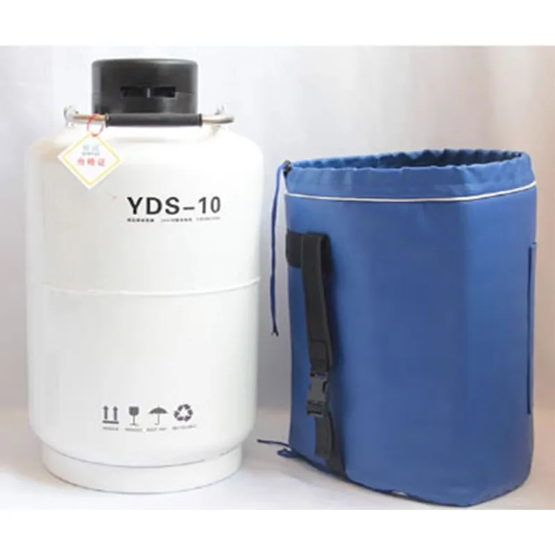 Резервуар для жидкого азота на 10 л для косметической промышленности, научный резервуар для жидкого азота для сохранения спермы