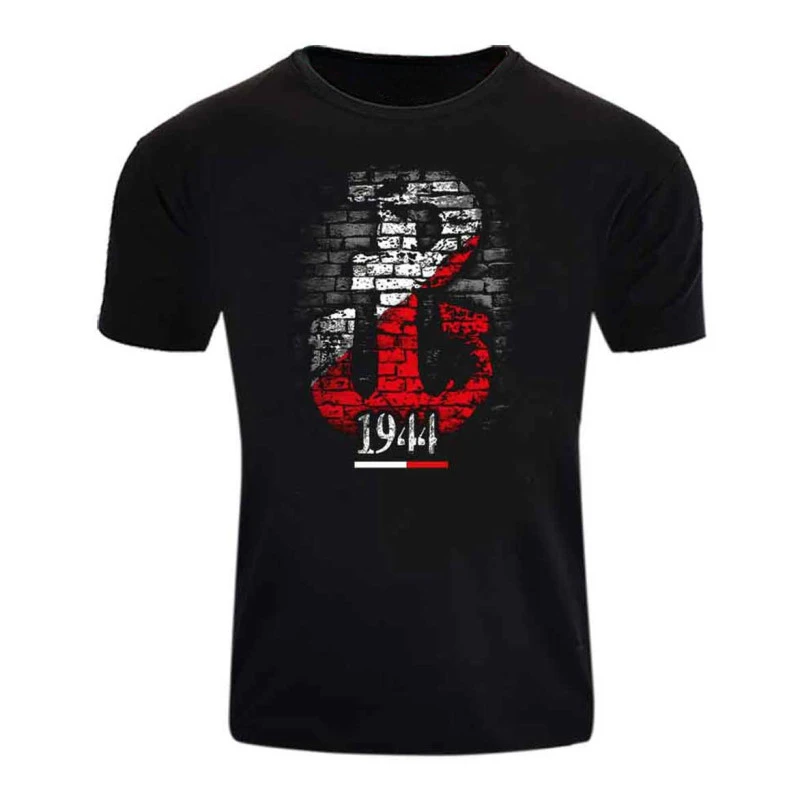 Biało-czerwona koszulka Fight Poland Anchors Symbol Polish Patriot 100% bawełna O-Neck Krótki rękaw Casual Męska koszulka Rozmiar S-3XL