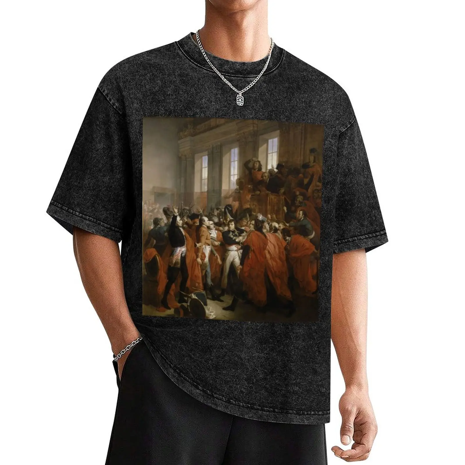 General Bonaparte surrounded by members of the Council T-Shirt tees Blouse plus size tops shirts men