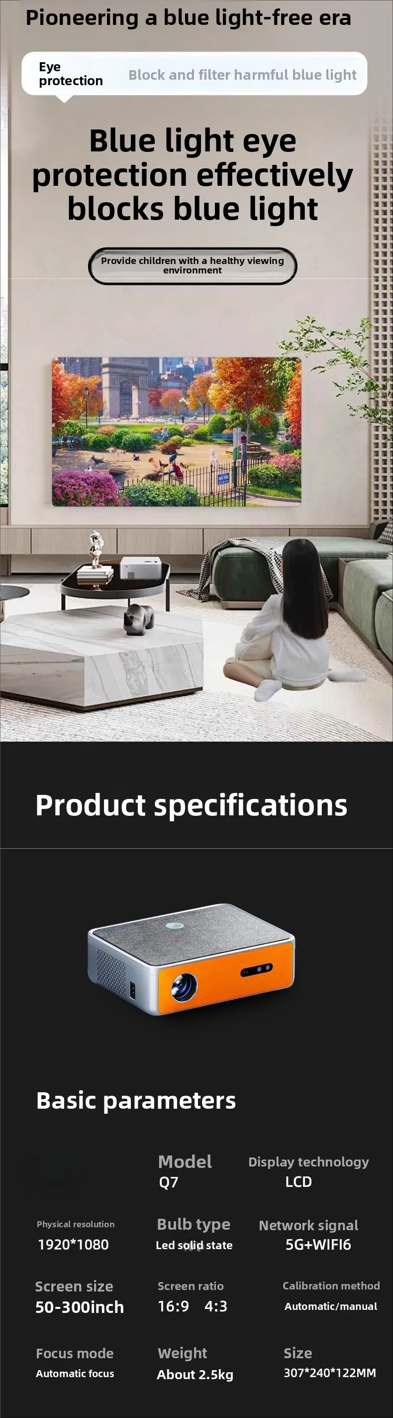 Projektor, Heimkino, Tagfahrlicht, direkte Projektionsfirma, Treffen mit hoher Auflösung