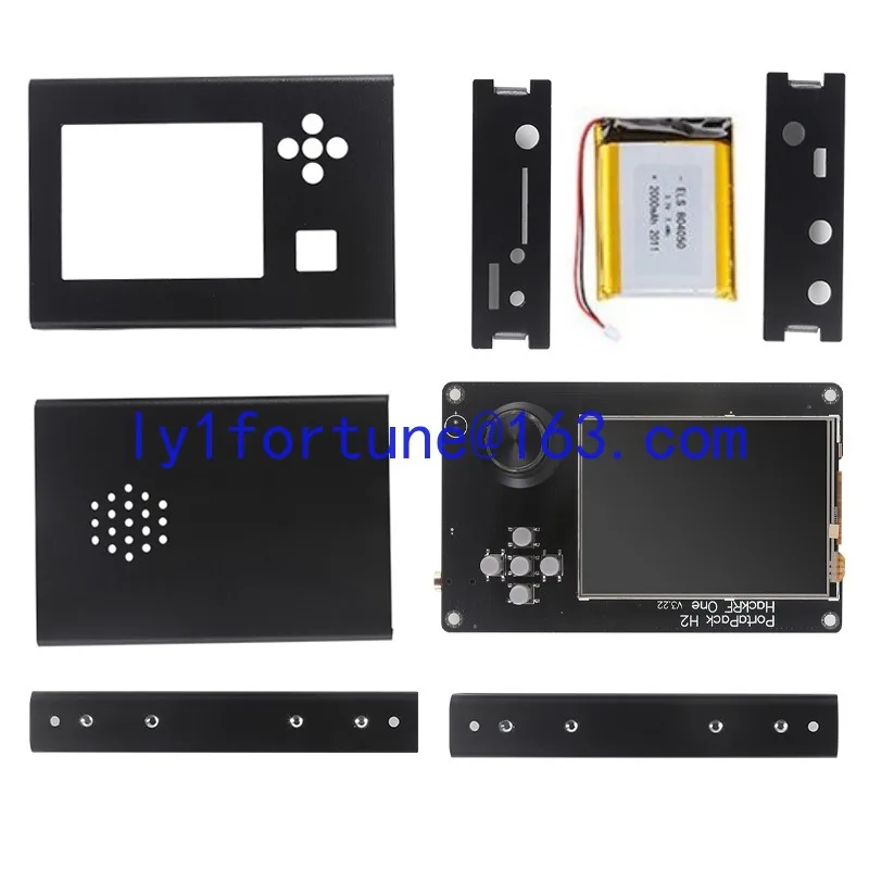 PORTAPACK H2 + HACKRF One Control SDR Radio H2 Screen and Aluminum Case