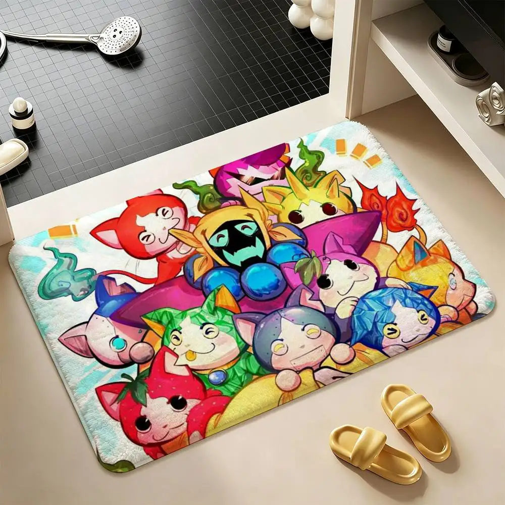 Yo-kai Watch  Shower Room Absorbent Small Floor Mat Soft Comfortable Decorative Foot Mat