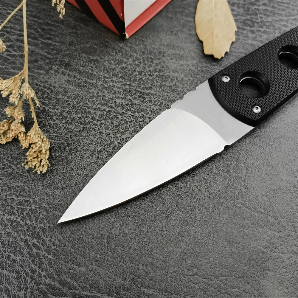 CD Fixed Blade Knife Small Outdoor Camping Knife 440c Blade ABS Handle and Sheath EDC Survival Hunting Hiking Cutting Tool Gift