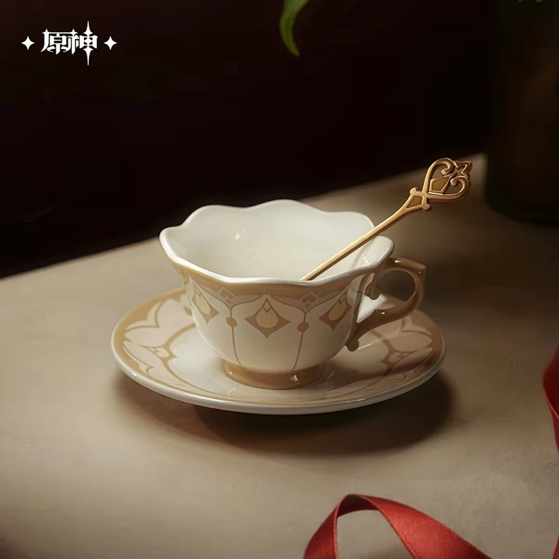 Pre Sale miHoYo Official Genuine Genshin Impact Sandrone Impression Afternoon Tea Cup and Saucer Set Cosplay Anmie Game Gifts