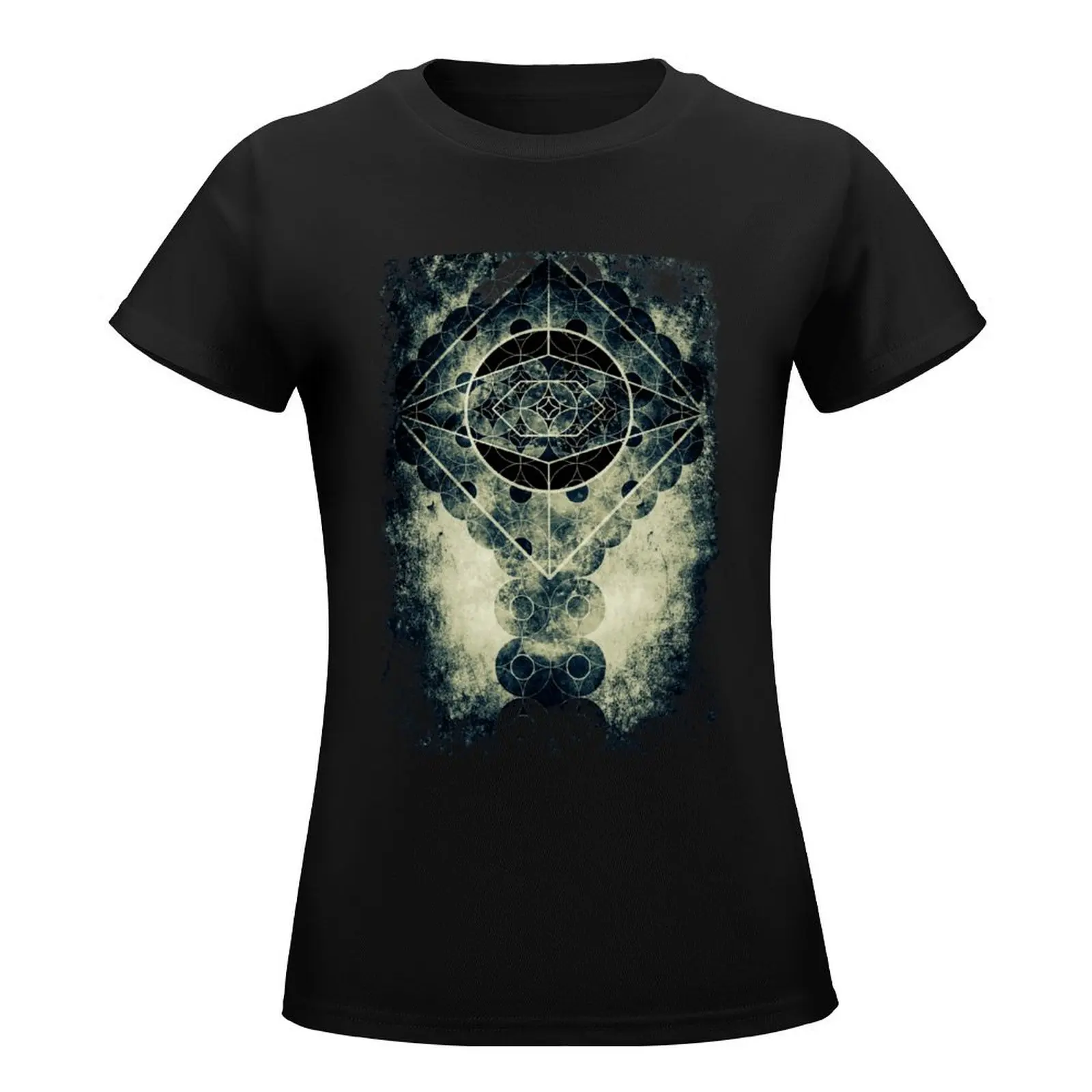 The eye of Saturn T-Shirt blanks quick drying blacks t-shirt dress for Women plus size sexy