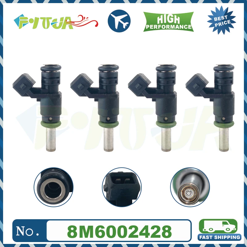 

4pcs Fuel injector 8M6002428 for Mercury Assemblies Integrated Air Fuel Module MERCURY 150 (4-Stroke)