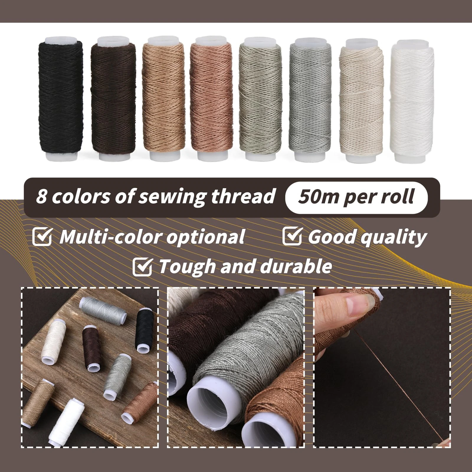 室内装飾品修理用裁縫キット、頑丈な裁縫キット、革細工用ツール - Upholstery Leather Work のレビューと価格