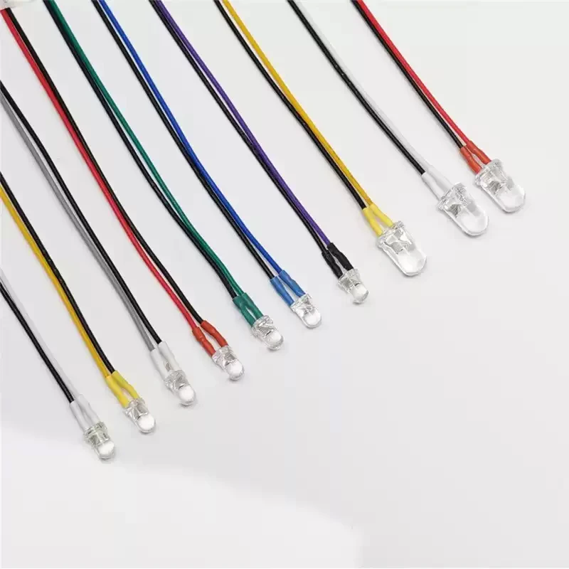 LED 3mm 5mm PH2.0 Plug Light Lamp Beads for 1/10 RC Crawler Car TRX4 Defender 1/14 Tamiya RC Truck For SCANIA 770S ForVOLVO BENZ