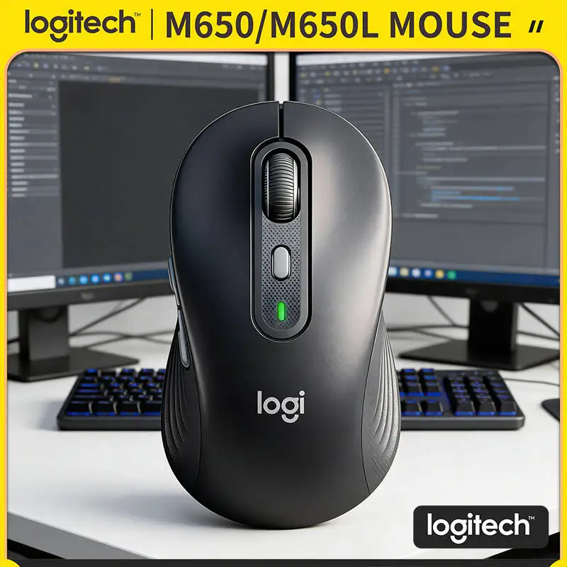 

Беспроводная мышь Logitech M650/M650L Signature - с компонентами из переработанного пластика, бесшумными кнопками SilentTouch и колесом прокрутки SmartWheel