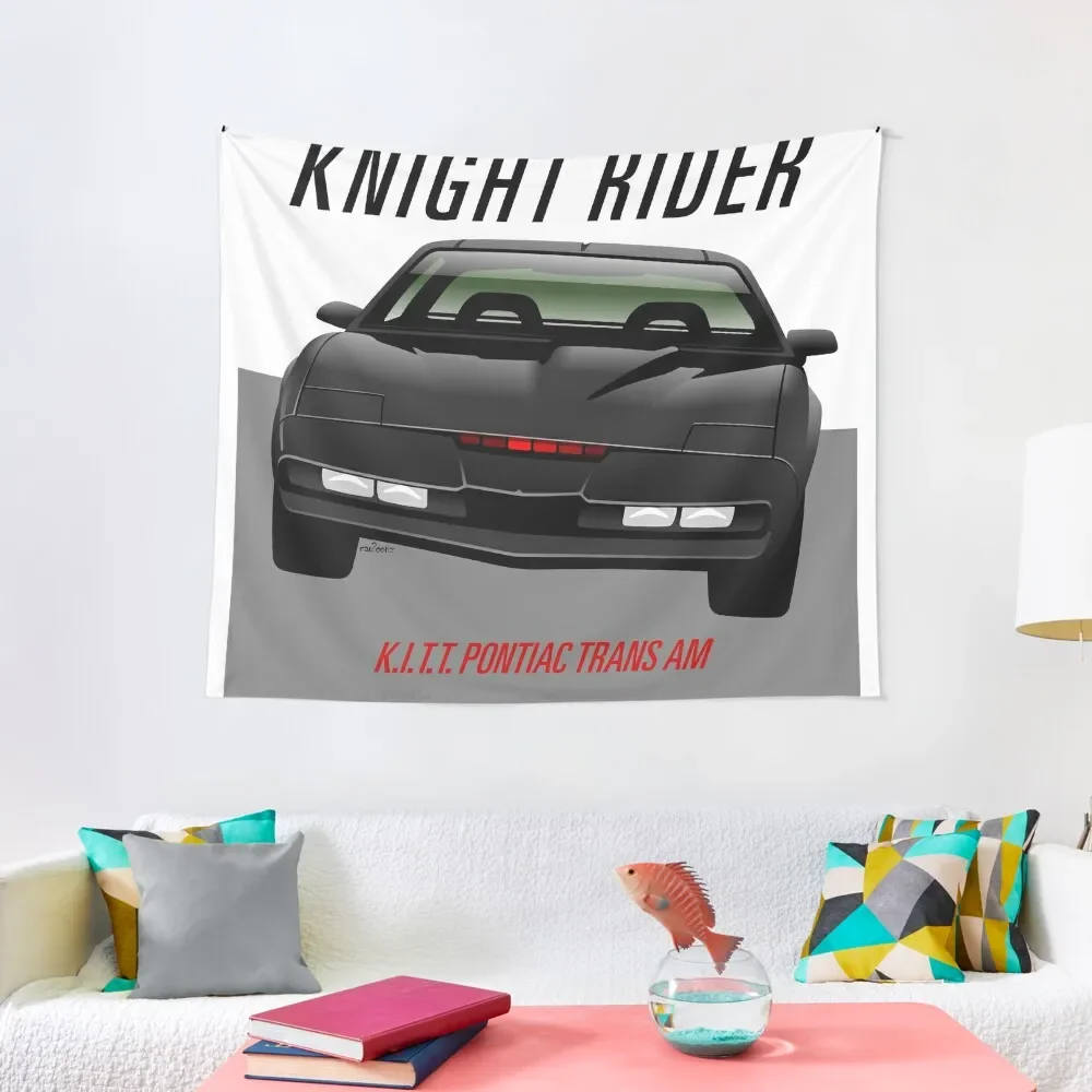 Knight Rider Pontiac Trans Am 1982 Tapestry Aesthetic Room Decor Korean Home Decoration Accessories Decoration Wall Tapestry