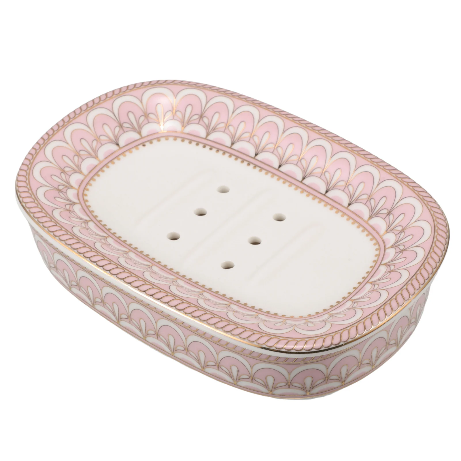 

Ceramic Soap Dish with Drainage - Modern Bar Soap Holder for Bathroom Shower Kitchen Countertop Organizing Small