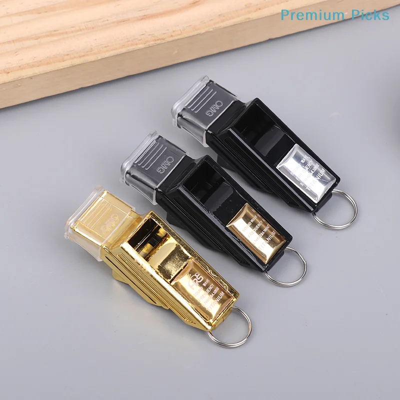 portableProfessional Football Referee Whistles With Lanyard Box Big Sound Plastic Whistles Basketball Whistles  Equipment