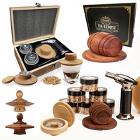 Cocktail Smoking Set Collection Supply Chain Multi-Style WhiskeyWooden Smoked Hood Smoker Cocktail Accessories Kitchen Bar Tools