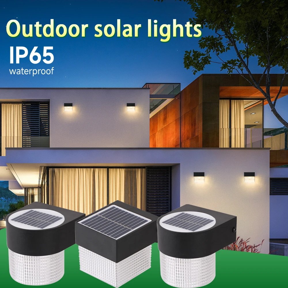 

Outdoor Solar LED Light Waterproof Wall Lamp Garden Decoration Yard Porch Walkway Solar Wall Light Home led solar wall lamp IP65