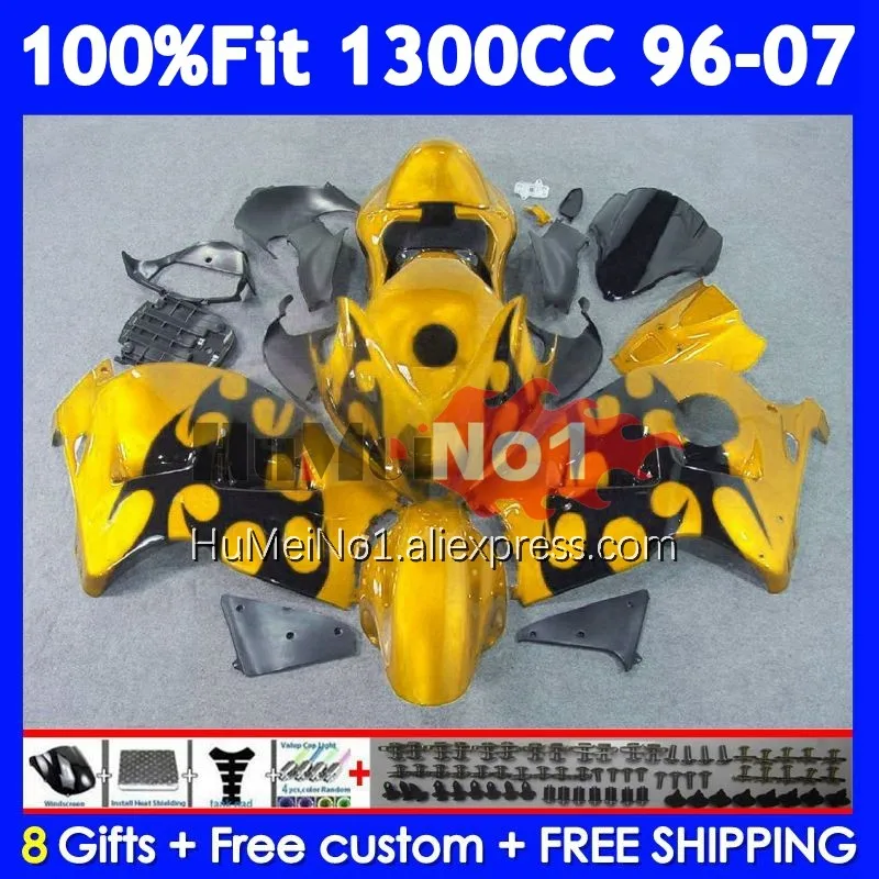 Fairing For SUZUKI GSXR 1300 CC Hayabusa GSXR-1300 126No.267 GSXR1300 96 97 98 99 00 01 2002 2003 2004 2005 2006 2007 Yellow new