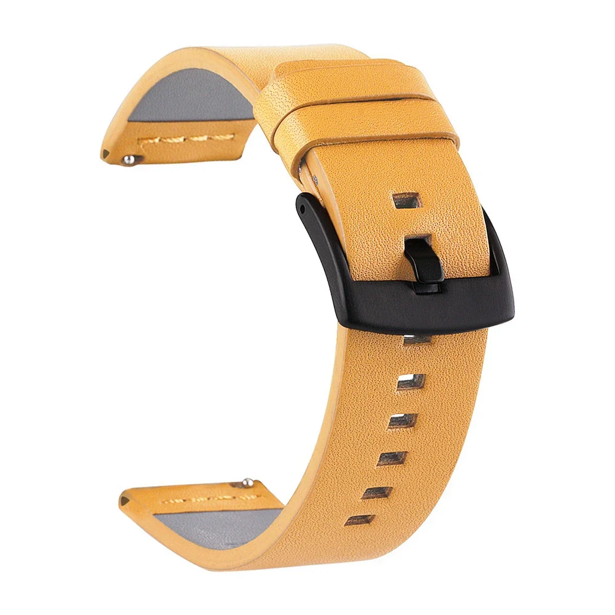 20 mm 22 mm Uhrenarmband Schnellverschluss-Lederarmband für Samsung Galaxy Watch 3 Active2 40 44 mm Huawei Watch GT 2 Uhrenarmband 18 24 mm
