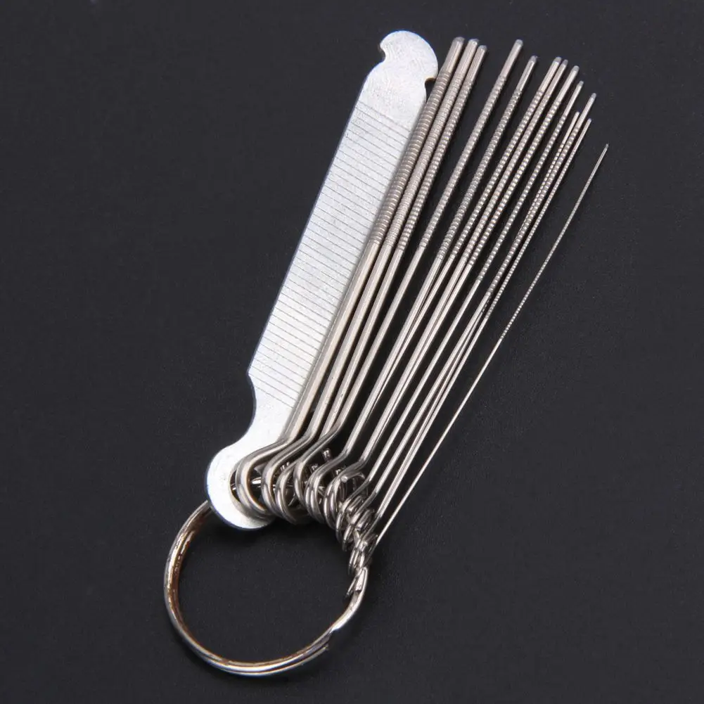 ABVS กีตาร์ Nut Slotting สะพาน Pin Hole Slot File Kit Saw Rods Filing Set Luthier