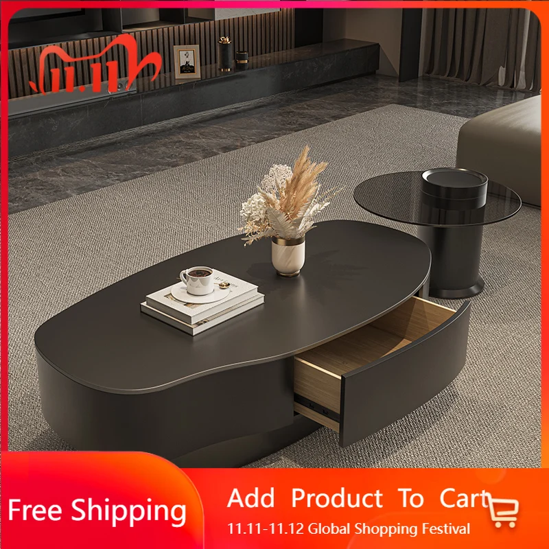 

Черное украшение, журнальный столик, деревянный журнальный столик для гостиной, скандинавское хранилище, небольшой дизайнерский приставной столик, промышленный вспомогательный домашний декор Mesa