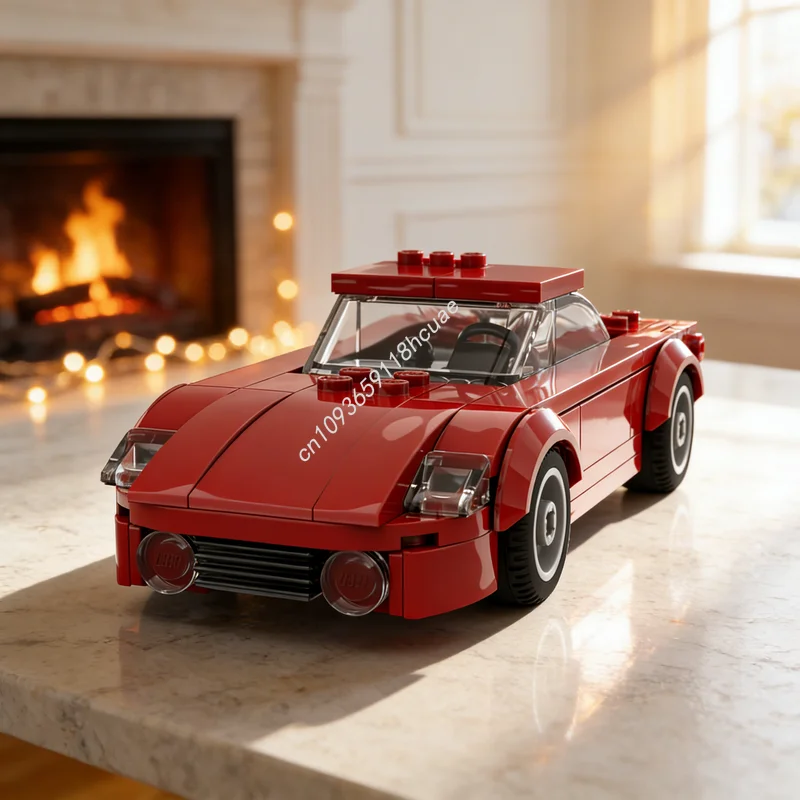 124 Piezas de Bloques de Construcción de Modelos de Autos MOC Matra DJet, Arquitectura, Regalos de Navidad, Juguetes de Ensamblaje DIY, Idea Creativa, Educación para Niños
