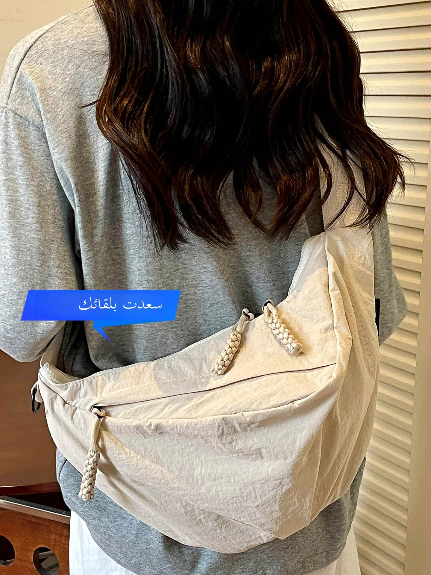 Commute Canvas Shoulder Bag Women's Style 2026 New Small Handbag Crossbody Bag Korean Ins Dumpling Bag Soft Polyester