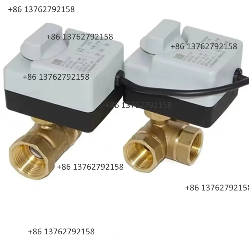 Brass Motorized Ball Valve AC220V 3-Wire Two Control Actuator 2/3 Way DN15 DN20 DN25 DN32 DN40 Manual Switch Industrial Valve