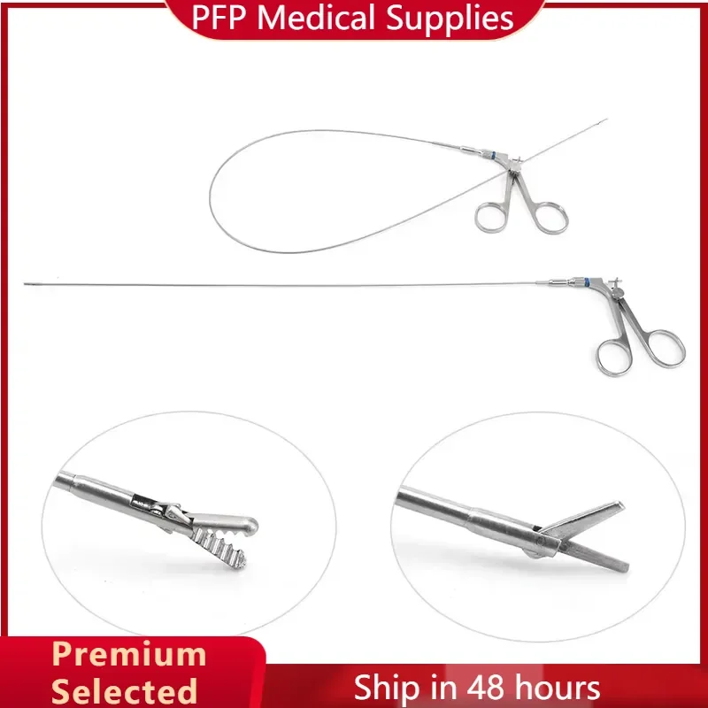AP02 Urology Rigid Semi-Rigid Forceps Flexible Rat-tooth Lithotomy Forceps for Endoscopy Surgery