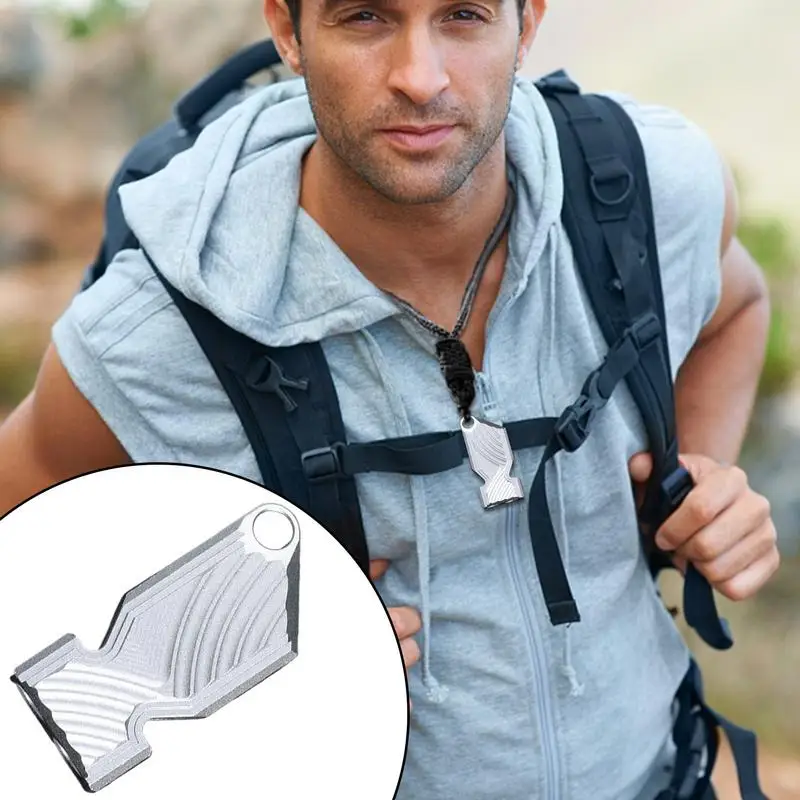 

Металлический свисток для детей, 120 дБ, металлический свисток для выживания, легко носить с собой, двойная трубка, алюминиевый свисток для приключений, кемпинг, детский спорт