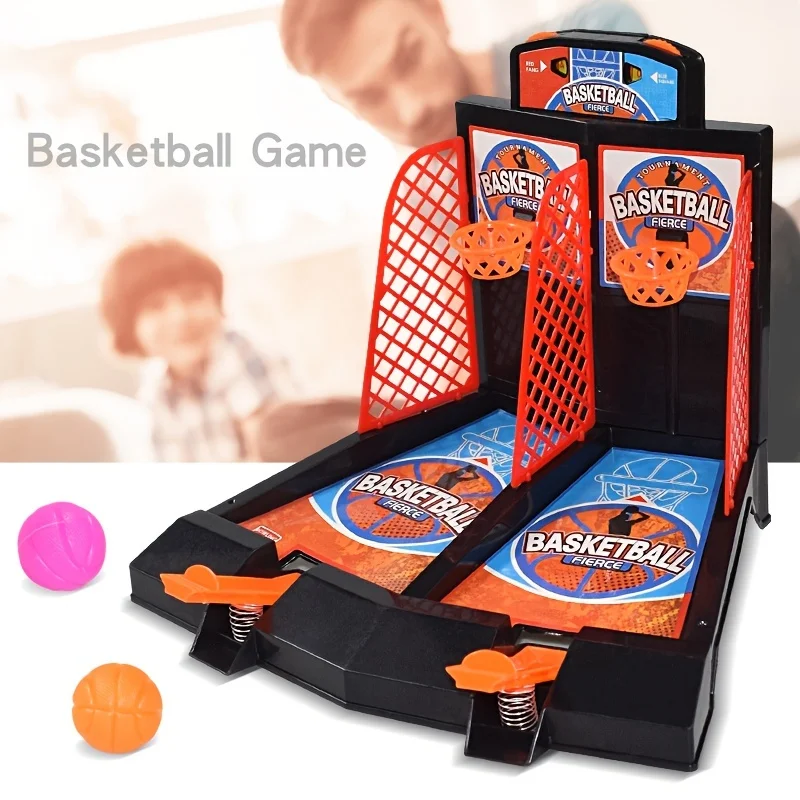 Kids Toys Two-player Game Hildren\'s Table Shooting Ejection Toys, Boy Toys Finger Ejection Basketball