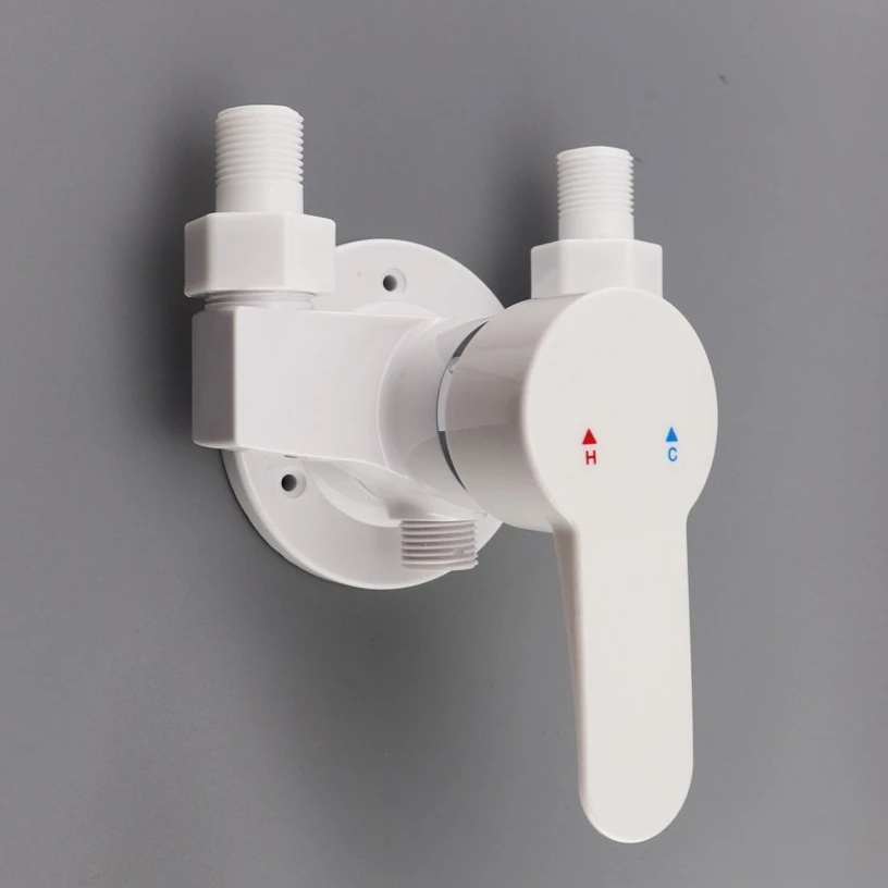 

Смесители для душа в ванной комнате, пластиковый открытый/закрытый смеситель для холодной и горячей воды, аксессуары для душа, переключатель потока смешанной воды