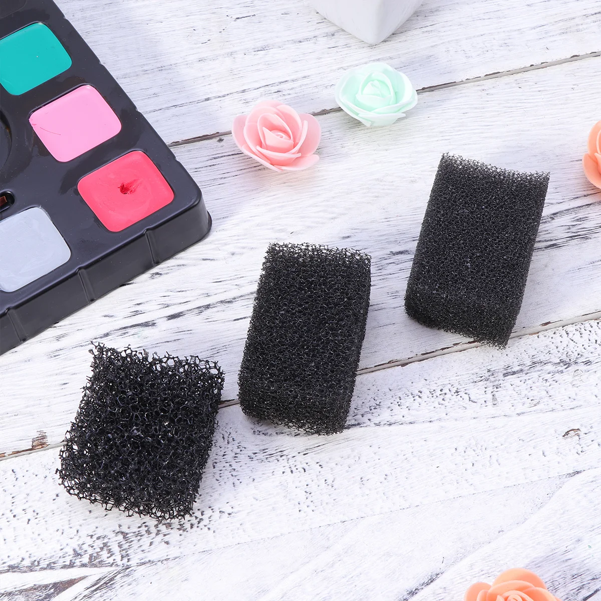 

3pcs Sponge Pack Special Effect Stipple Makeup For Freckles Scars Burns Aging Spots Face Painting Halloween Cosplay Dense Black