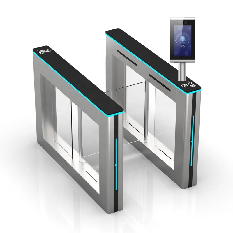 

Security Access Control ID Cards Swing Turnstile With Fingerprint Code Reader and Face Recognition Security System