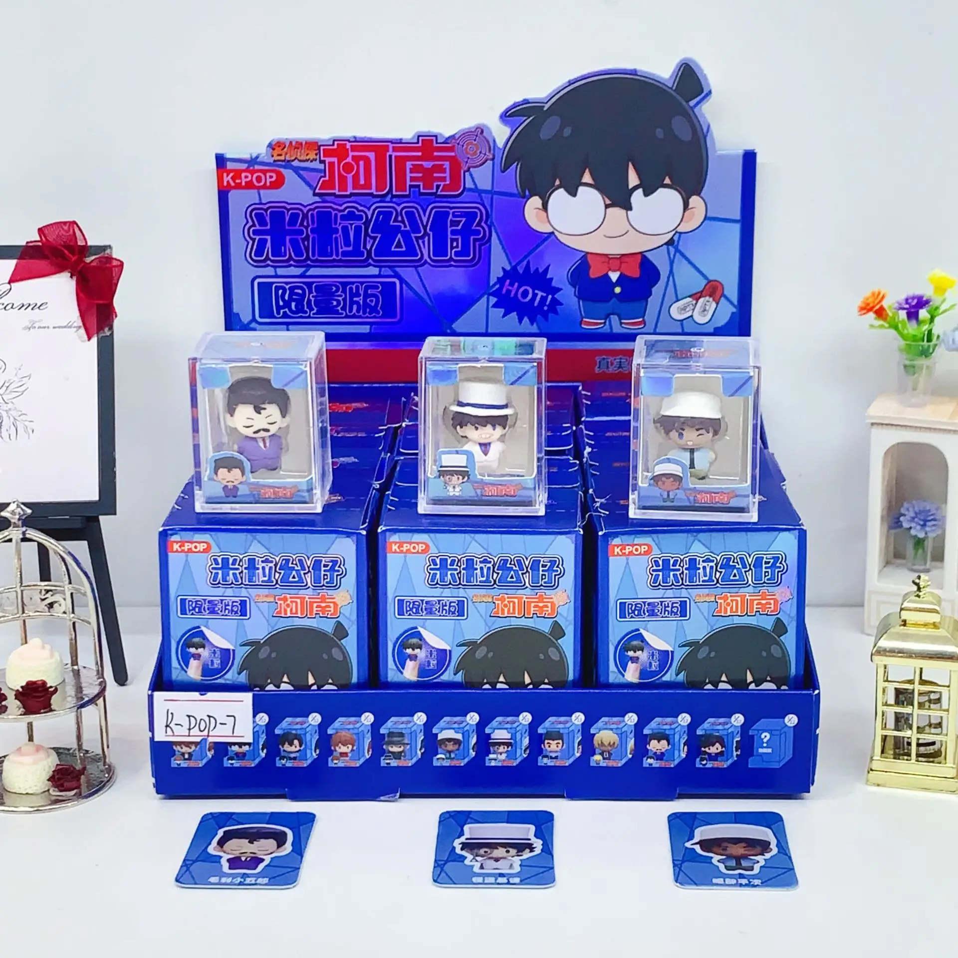 Detective Conan Limited Mini-Puppe, Anime-Charakterfigur, Schreibtischdekoration, Sammlerstück Geschenkspielzeug für Anime-Fans