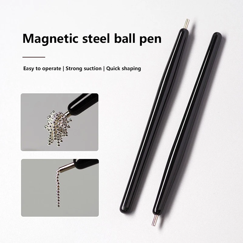 1 pz Cat Eye Magnete per unghie Penna magnetica 11 cm Aspirazione Sfera in acciaio Magnete Penna Strumenti per nail art Cat Eye Gel Smalto per unghie Bastone magnetico