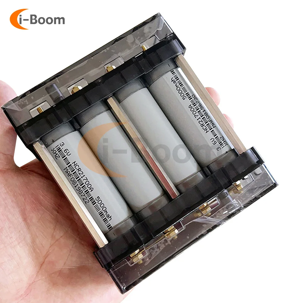 DIY Battery Box Battery Base Stand 18650 21700 6/8 Cells Battery Powered No Soldering Mobile Storage Case