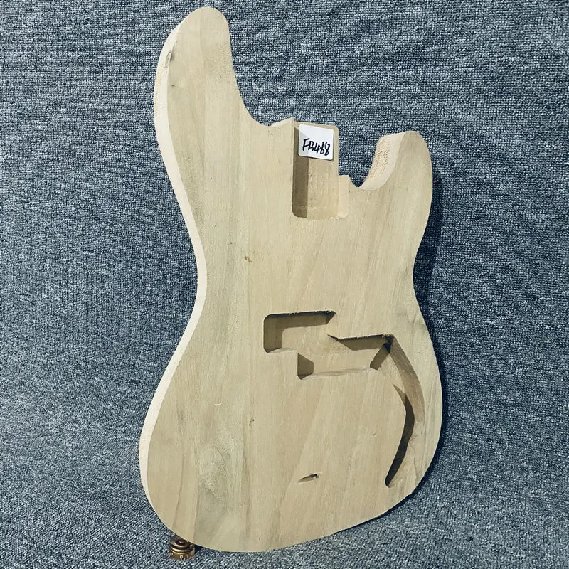 FB468 Precision Bass Semi Finishing Electric Bass Body in Solid Basswood for 4 or 5 String Bass Guitar DIY