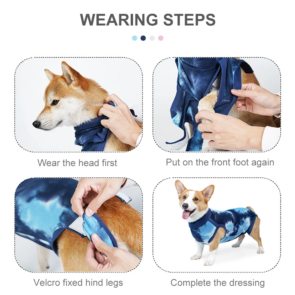 Dog Recovery Suit,Dog Surgical Suit for Abdominal Wounds,Dog After Surgery Recovery Snugly Suit,Prevent Licking Dog Bodysuit