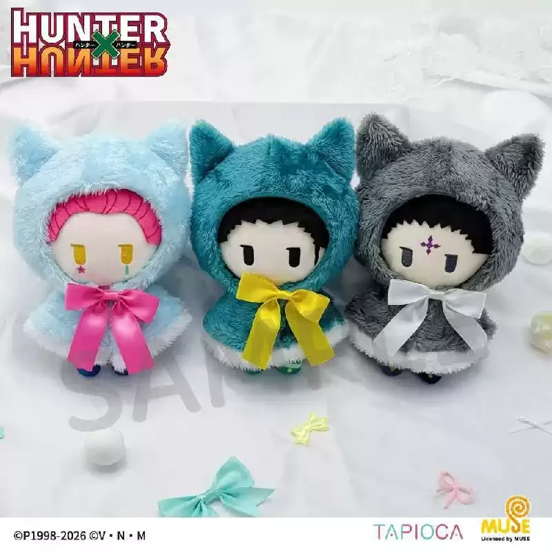 Genuine Bilibili Goods Hunter × Hunter Cape Plush Doll Vol.2 Anime Character Stuffed Toy Collectible Merch Holiday Gift for Fans