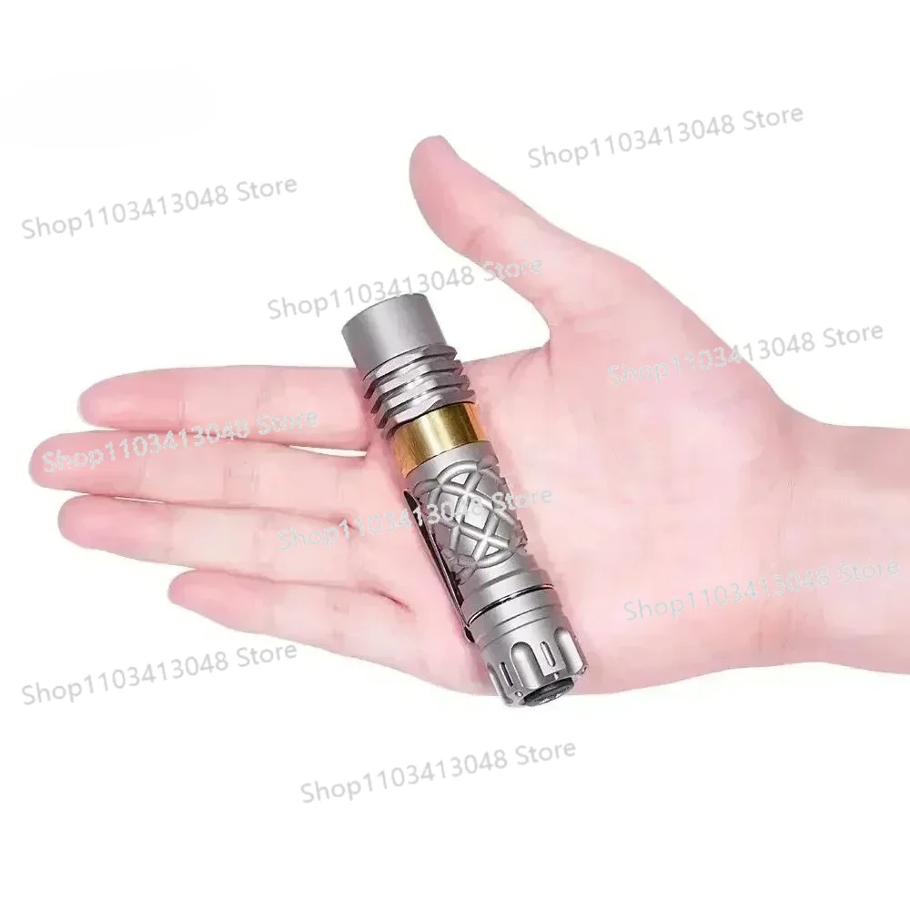 

700 MetersThrow mini White Flashlight 14500 cells