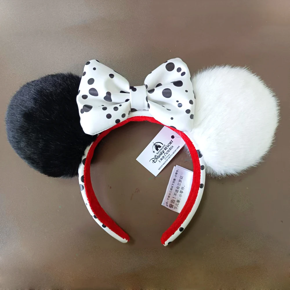 Disney Lightyear Minnie Mouse Ear Headband Cruella villain Bows EARS COSTUME Headband Cosplay Plush Adult/Kids Headband Gift image 6