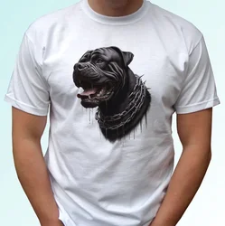 Cane Corso white t shirt dog top paint design gift tee italian mastiff High Quality 100%Cotton Short B3Sleeve