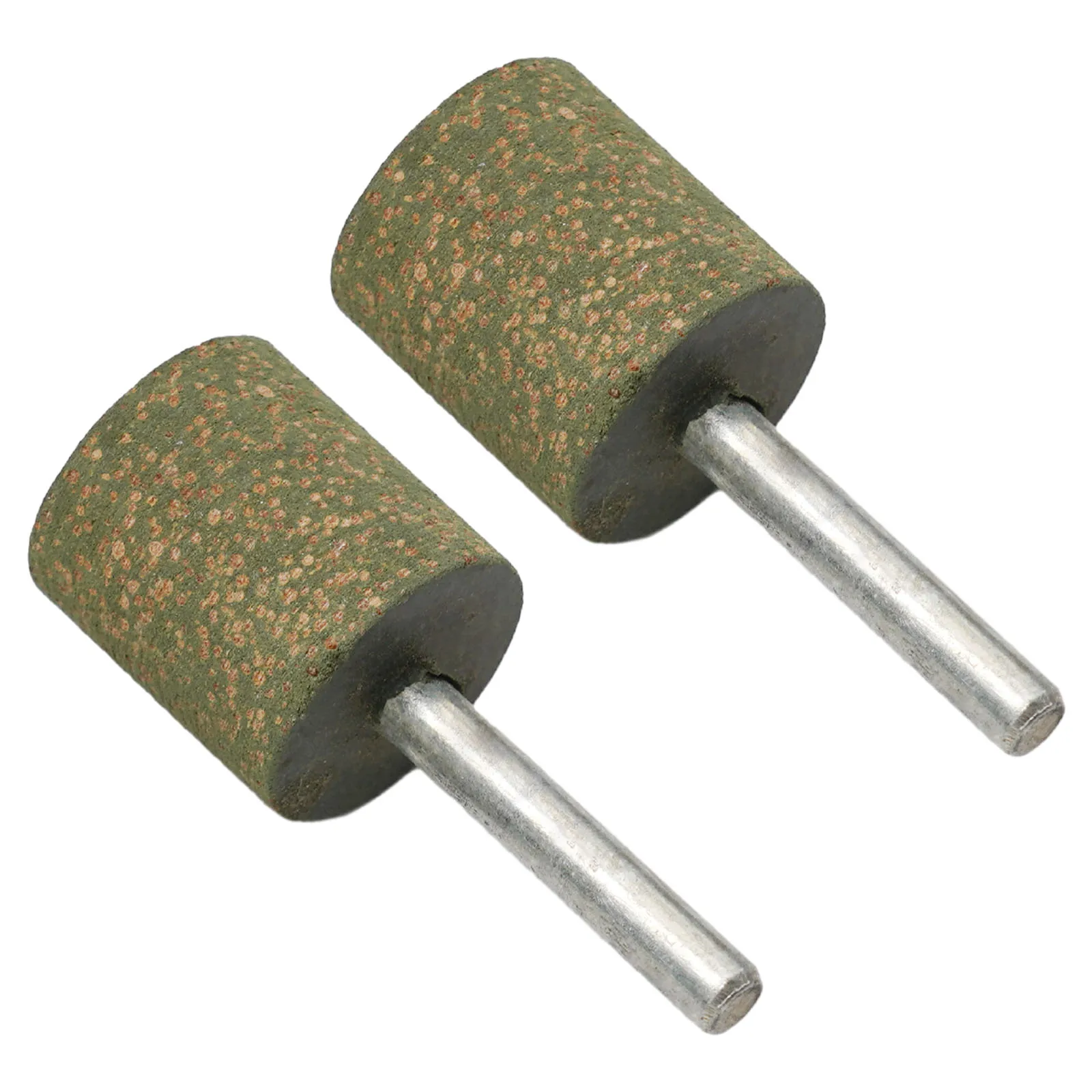 High Quality Polishing Burr Cylindrical 16mm-25mm 2PCS 6mm Shank Abrasive Accessories Attachment Green Point Bit